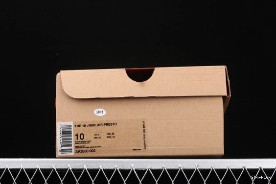 Black Nike O-W Air AA3830-002 x Presto 0801